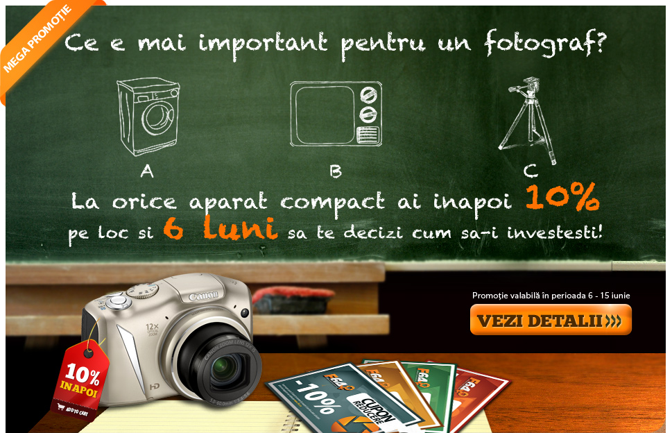  Compactele devin si mai compacte: 10%, din partea casei!