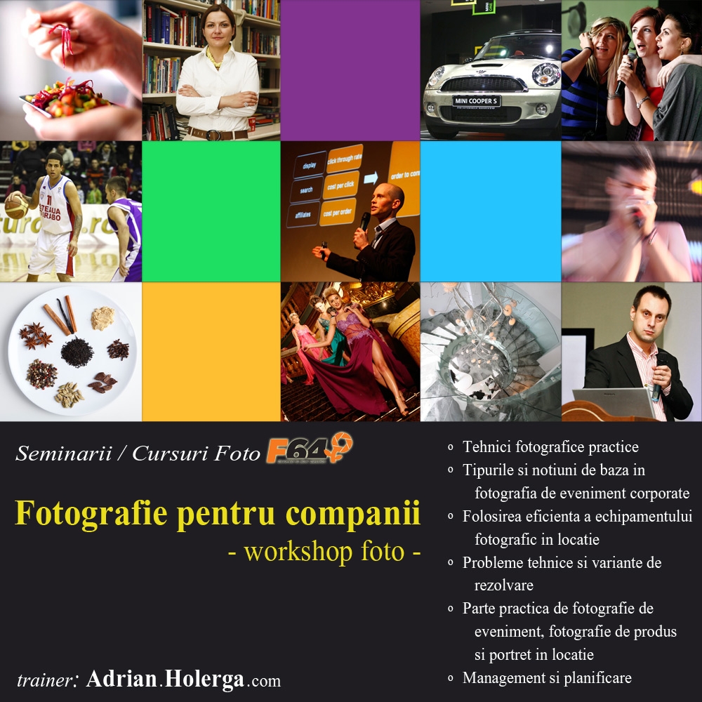  Fotografie pentru companii – workshop si seminar foto gratuit
