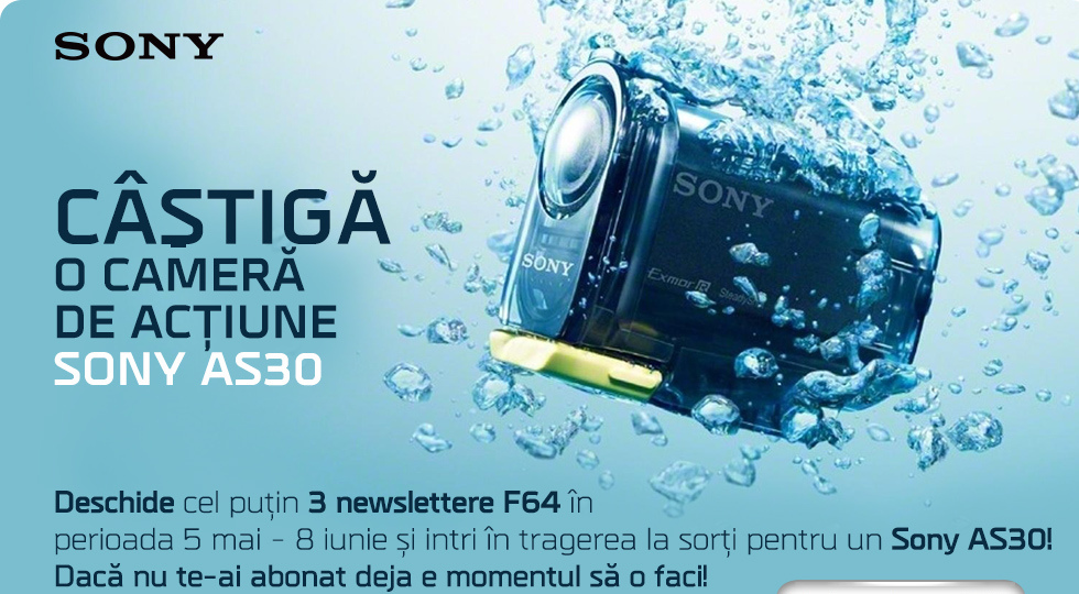 Câştigător camera video de acţiune Sony AS30