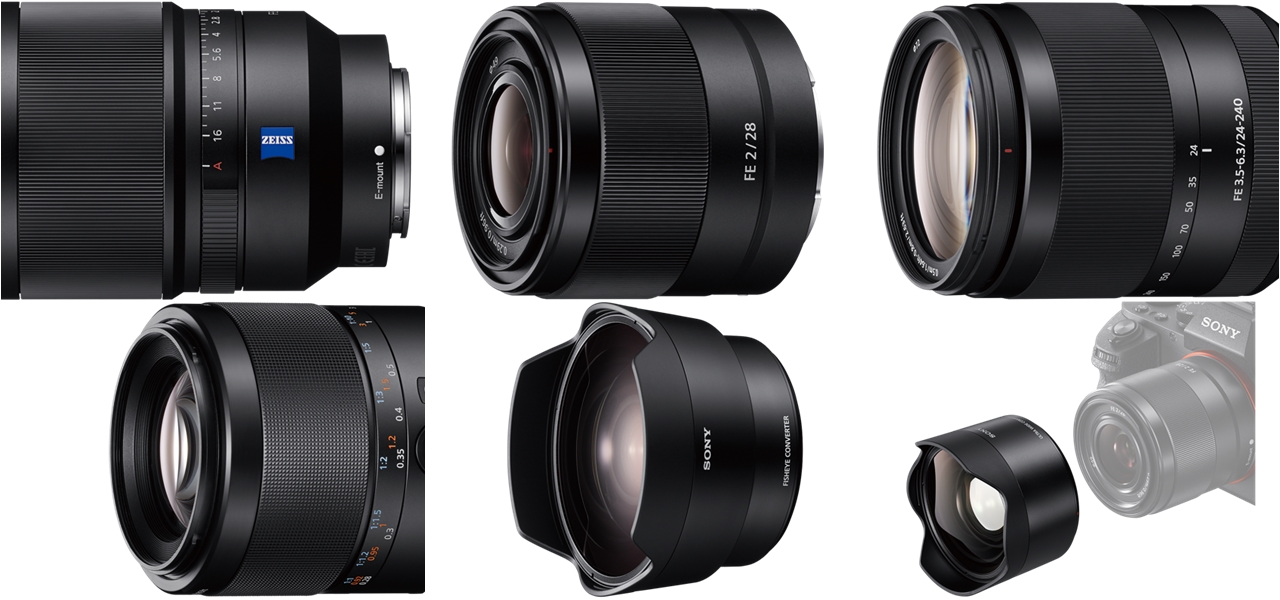  Sony lansează 4 obiective α full-frame cu montură E și 2 convertoare