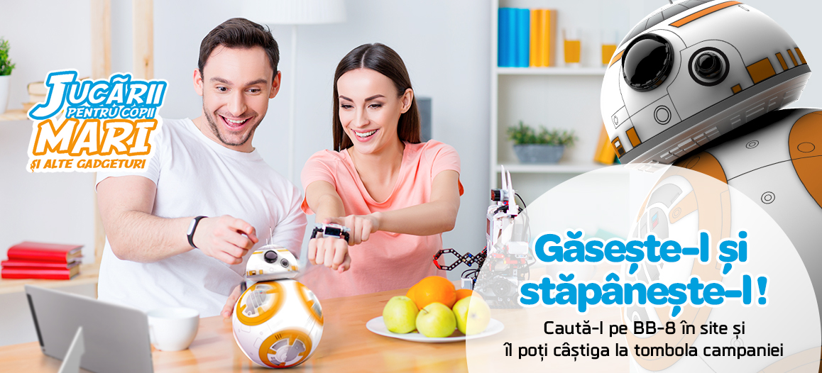  Caută roboțelul Sphero BB-8 în site-ul F64 și îl poți câștiga!