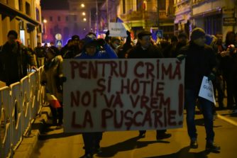 protestul împotriva grațierii