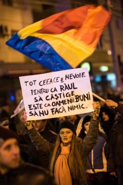 protestul împotriva grațierii