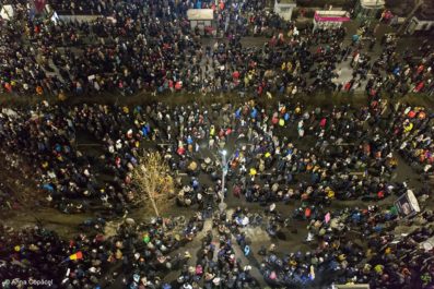 protestul împotriva grațierii