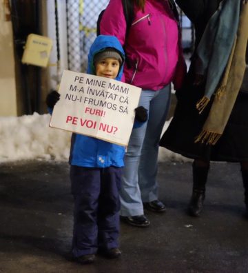 protestul împotriva grațierii