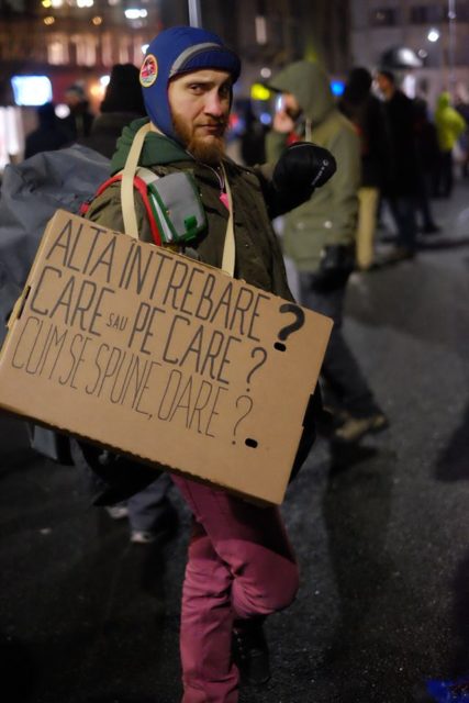 protestul împotriva grațierii