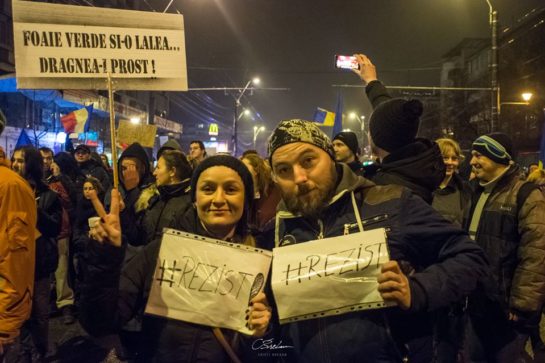 protestul împotriva grațierii