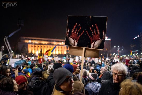 protestul împotriva grațierii