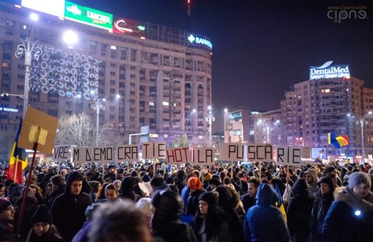 protestul împotriva grațierii