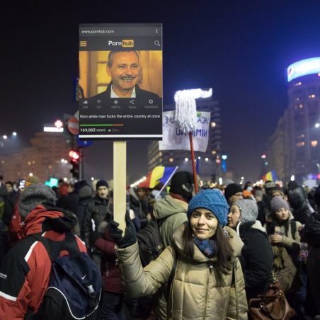 protestul împotriva grațierii