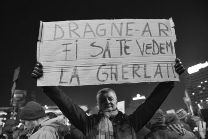 protestul împotriva grațierii
