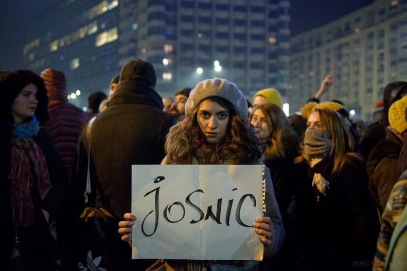 protestul împotriva grațierii