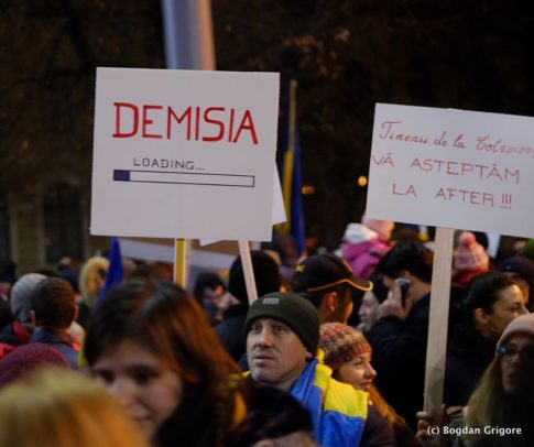 protestul împotriva grațierii