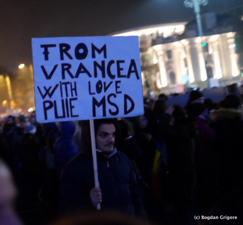 protestul împotriva grațierii