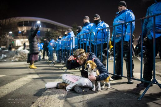 protestul împotriva grațierii