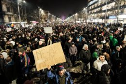 protestul împotriva grațierii