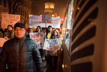 protestul împotriva grațierii