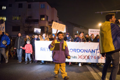 protestul împotriva grațierii