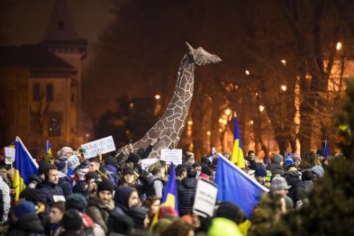protestul împotriva grațierii