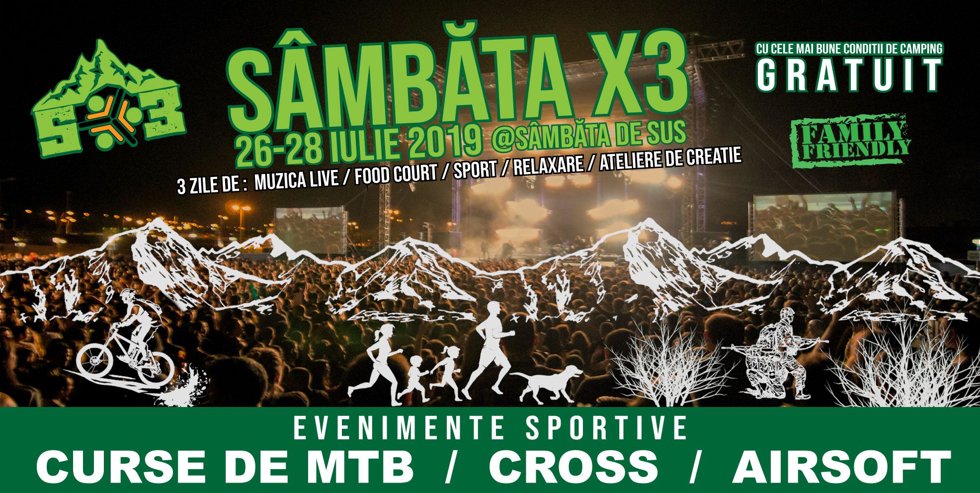  Festivalul sportiv Sambata X3 2019