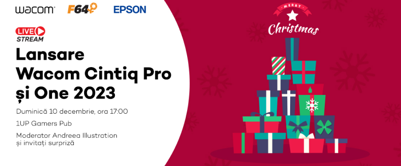  Eveniment LIVE: Lansare Wacom Cintiq Pro 17 și seria One 2023! 