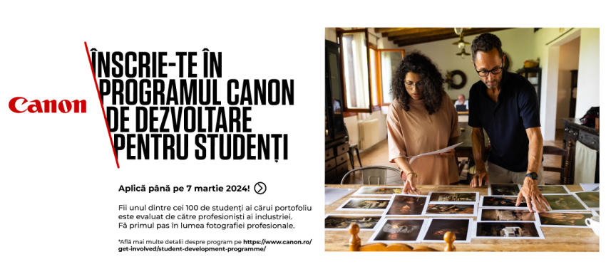  Programul Canon de dezvoltare pentru studenți 2024